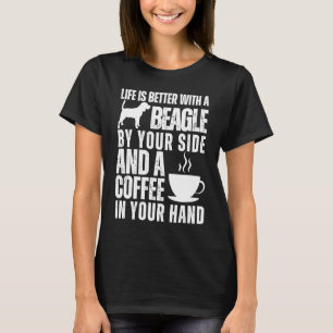 Beagle Dog Beagle Kaffee Beagle Mama T-Shirt