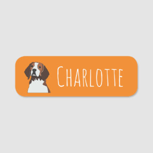 Beagle Dog Beagle Namensschild