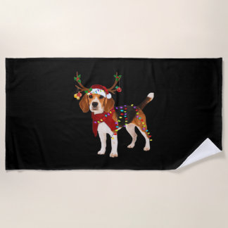 beagle dog christmas Classic T-Shirt Strandtuch