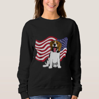 Beagle Dog Flag America Beagle Dog Sweatshirt