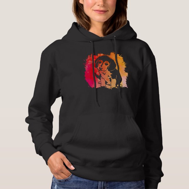 Beagle dog funny saying hoodie (Vorderseite)