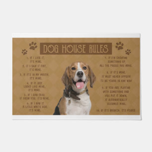 Beagle Dog House regiert, wenn es kaputt ist, dann Fußmatte