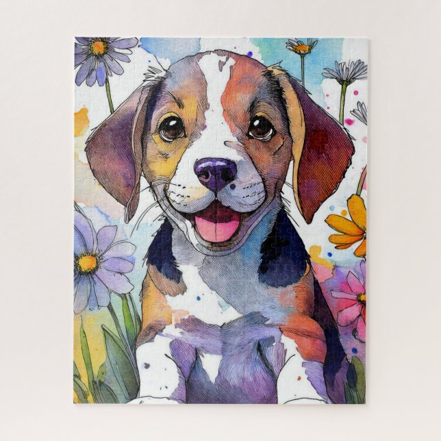 Beagle Dog Jigsaw Puzzle (Vertikal)