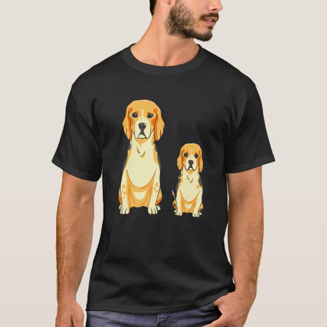 Beagle Dog Mama Puppy Hunting Dog   T-Shirt (Vorderseite)