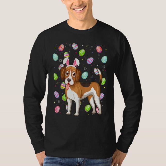 Beagle Dog Ostereier Beagle Ostern Sonntag T-Shirt (Vorderseite)