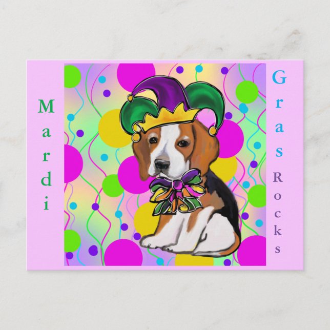 Beagle Dog Postkarte (Vorderseite)