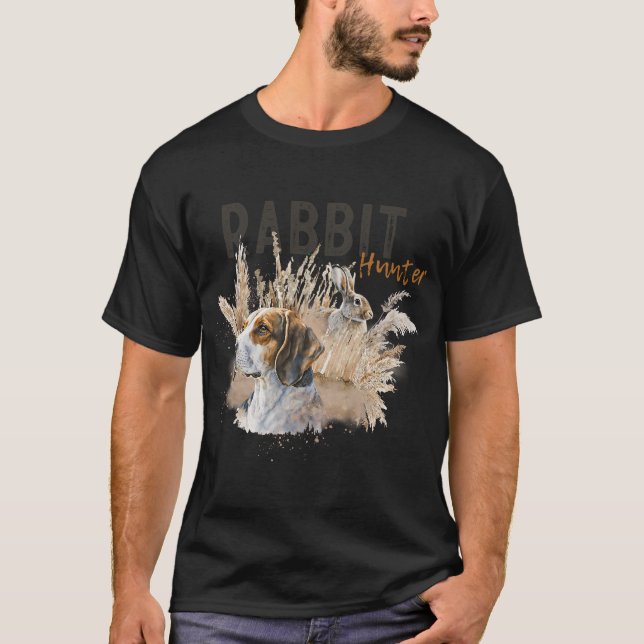 Beagle Dog Rabbit Hunter Rabbit Hunting Rabbiting  T-Shirt (Vorderseite)