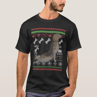 Beagle Dog Santa Claus Ugly Weihnachtsmuster X-Ma T-Shirt