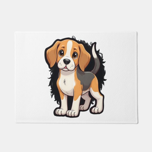 Beagle Dog T Shirt Fußmatte (Vorderseite)