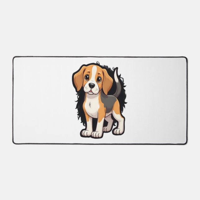 Beagle Dog T Shirt Schreibtischunterlage (Vorderseite)