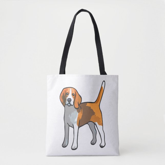 Beagle Dog T Shirt Tasche (Vorderseite)