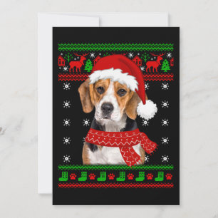 Beagle Dog Ugly Sweater Christmas Welpe Hund Lover Einladung
