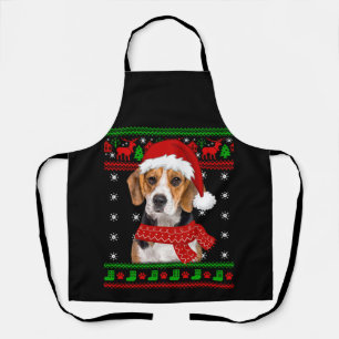 Beagle Dog Ugly Sweater Christmas Welpe Hund Lover Schürze
