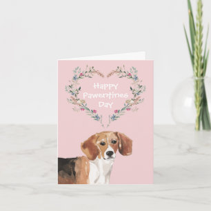Beagle Dog Valentine Feiertagskarte