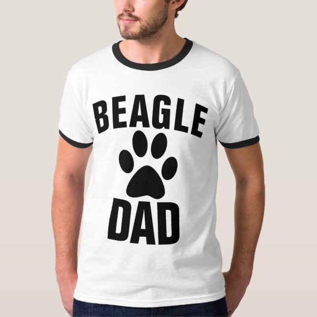 BEAGLE DOG VATER T - SHIRT (Vorderseite)