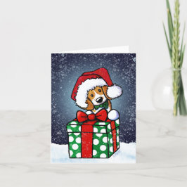 Beagle Dog Weihnachtskarte Karte