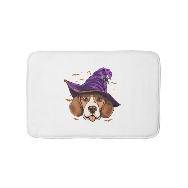 Beagle Dog Witze Funny Halloween Hund Lover Badematte (Vorderseite)