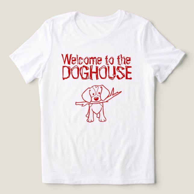 Beagle Doghouse T - Shirt (Design Vorderseite)