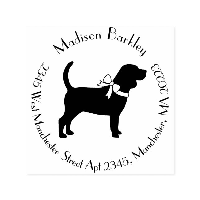 Beagle Doppy Permastempel (Design)