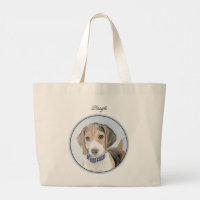 Beagle Englisch Malerei Tri Tricolor Niedliche Dog