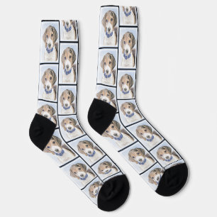 Beagle Englisch Malerei Tri Tricolor Niedliche Dog Socken
