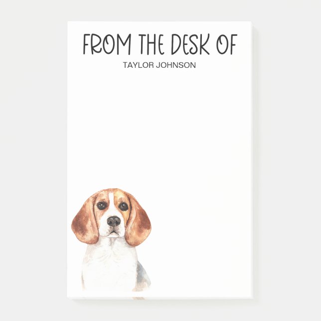 Beagle-Fan Post-it Klebezettel (Vorderseite)