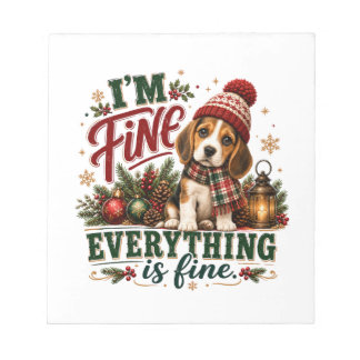 Beagle Fein Alles Ist Fein Notizblock