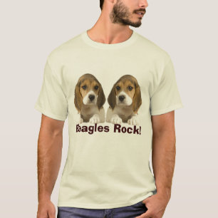 Beagle-Felsen-Erwachsen-T - Shirt