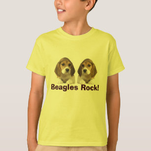 Beagle-Felsen scherzt T - Shirt
