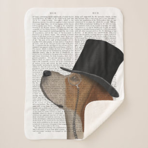 Beagle, Festhund und Hut Sherpadecke