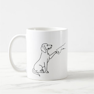 Beagle Fist Bump Geschenk für Hunde Liebhaber Kaffeetasse