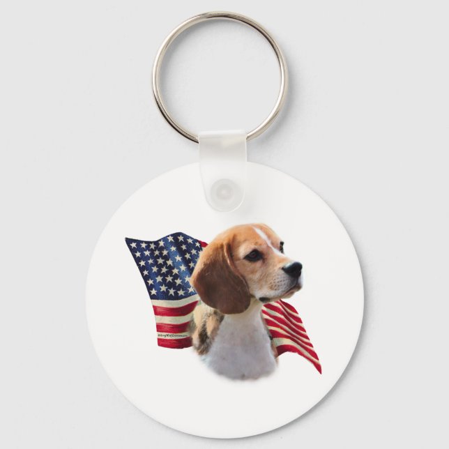 Beagle Flag Schlüsselanhänger (Vorderseite)