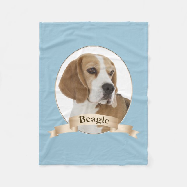 Beagle Fleece Blanket (Vorderseite)