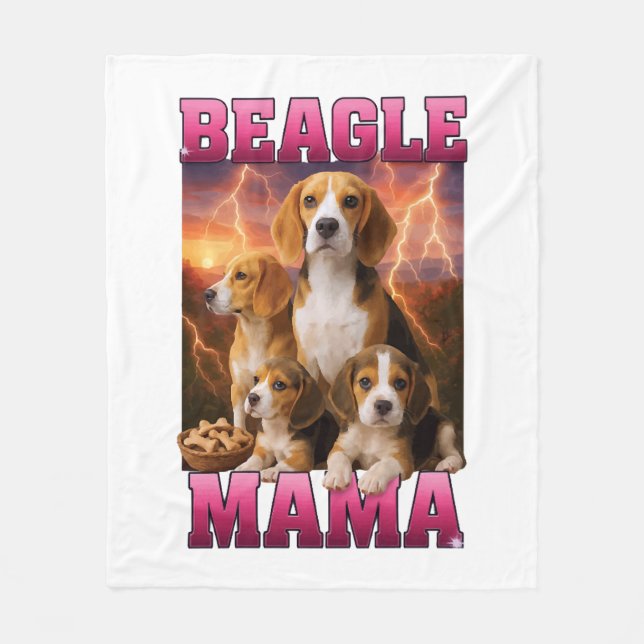Beagle Fleecedecke (Vorderseite)