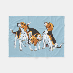 Beagle Fleecedecke