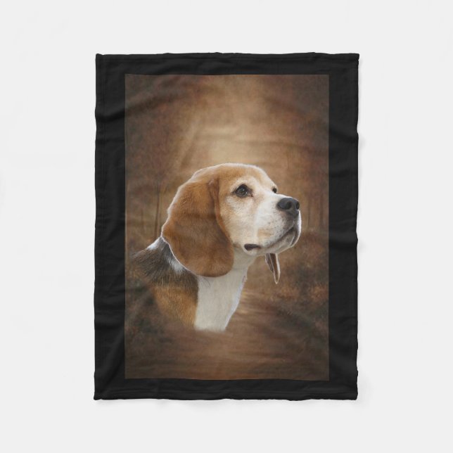 Beagle Fleecedecke (Vorderseite)