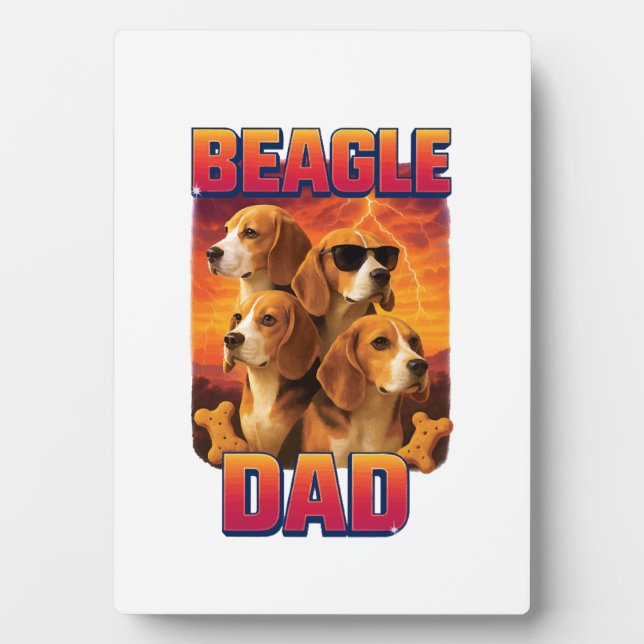 Beagle   fotoplatte (Vorderseite)