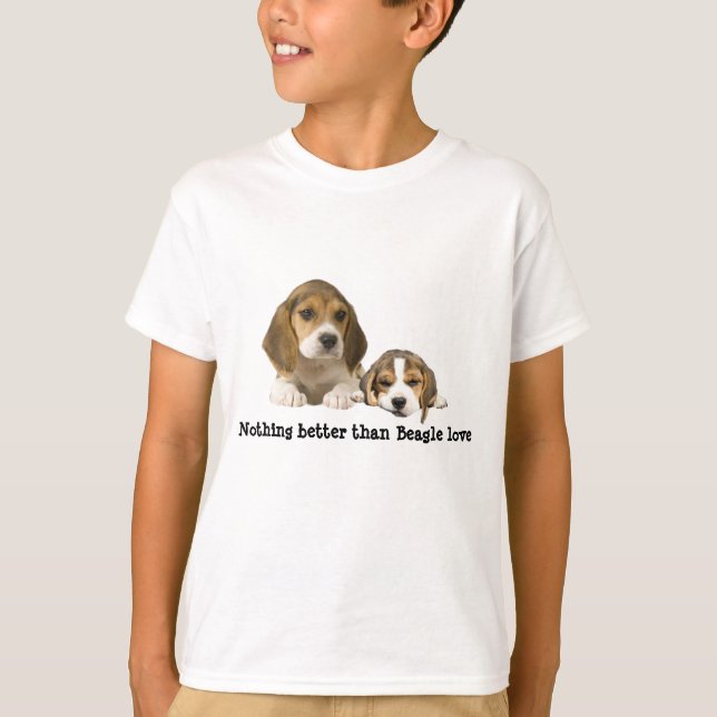 Beagle-Freund-KinderunisexShirt T-Shirt (Vorderseite)
