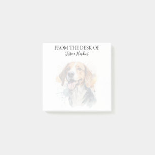 Beagle-Freund Monogrammierter Hund Post-it Klebezettel