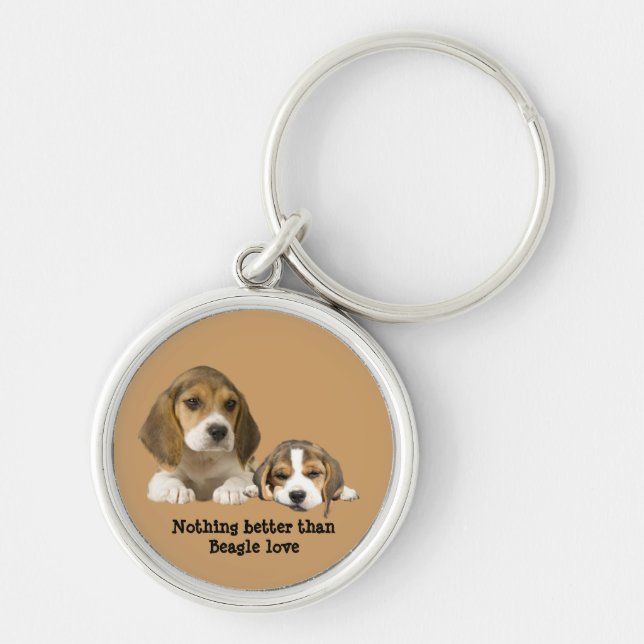 Beagle-Freund-Schlüsselanhänger Schlüsselanhänger (Vorne)