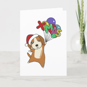 Beagle Frohe Weihnachten Winter Tier Hund Erwachse