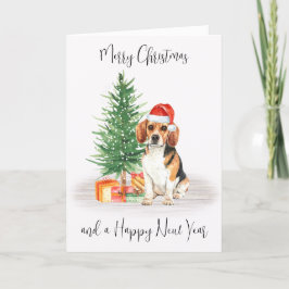 Beagle Frohe Weihnachts Weihnachtsfest Weihnachtsm Feiertagskarte