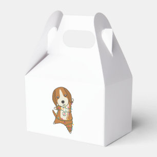 Beagle Frohe Weihnachts-Wintertiere Hund Geschenkschachtel