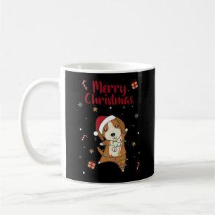 Beagle Frohe Weihnachts-Wintertiere Hund Kaffeetasse