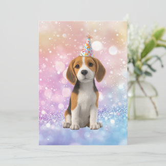 Beagle Funkel Geburtstag Einladung