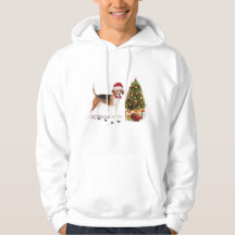 Beagle Funny Christmas Dog mit Baum