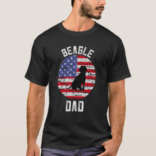 Beagle für Männer Beagle Vater Not American Fla T-Shirt