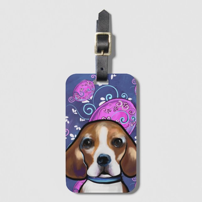 Beagle Gepäckanhänger (Vorderseite Vertikal)