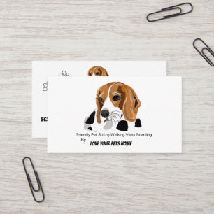 Beagle-Geschäfts-Karte Visitenkarte