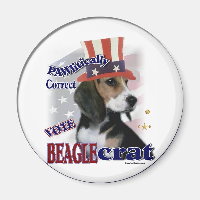 Beagle Geschenke Magnet (Vorne)